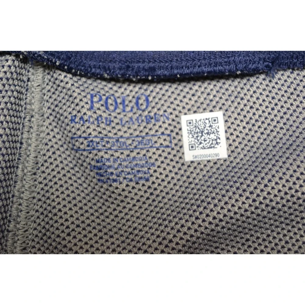 Polo Ralph Lauren Joggers Mens 2XLT Navy Blue Cotton Blend Athletic Casual Pants